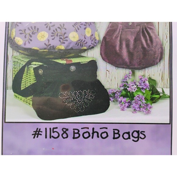 5/$25 Boho Bags Purse Sewing Pattern Includes 2 Sizes Whistlepig Creek #1158 - Picture 2 of 8